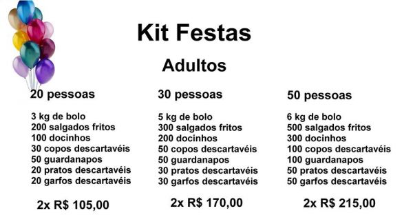 Kit Festa adulto.